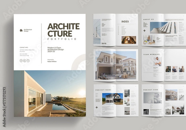 Fototapeta Modern Architecture Portfolio Template