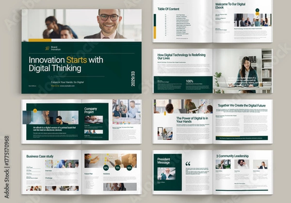 Fototapeta Landscape eBook Brochure