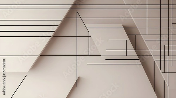 Fototapeta Order in Motion shape illustration background