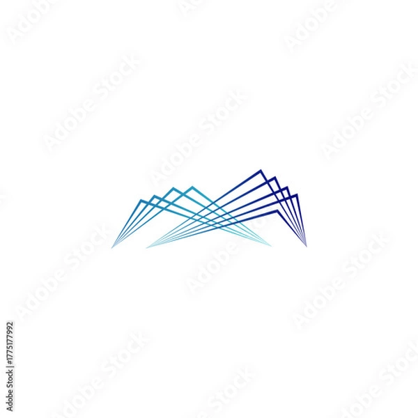 Fototapeta M logo for abstract mountain