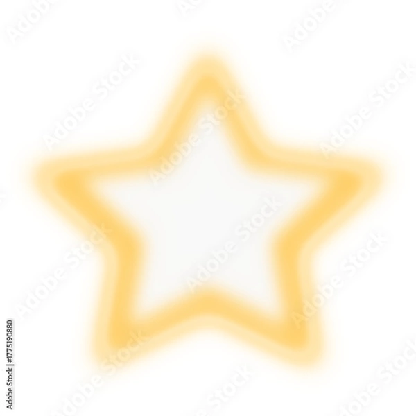 Obraz Star shape with glow effect
