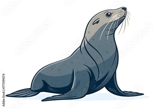 Obraz  Stylized Sea Lion Graphic