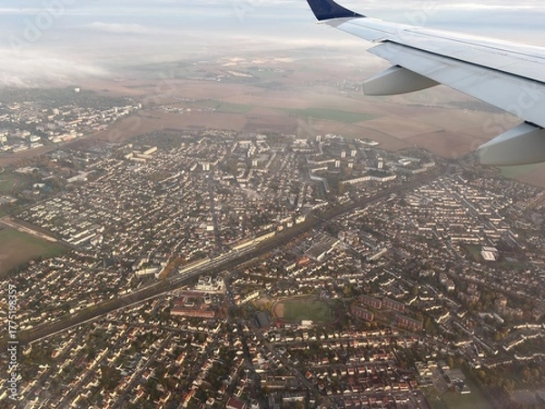 Obraz View from an aeroplane window