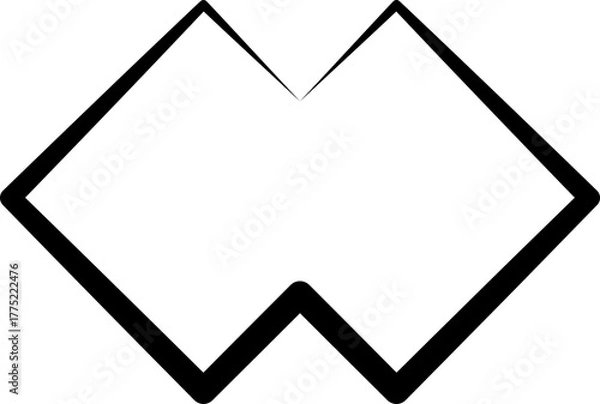 Fototapeta Square line shapes. Geometric elements