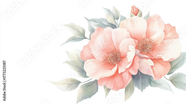 Fototapeta Flower Mandala on a pink and violet