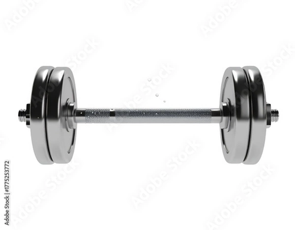 Fototapeta dumbbell isolated on white background