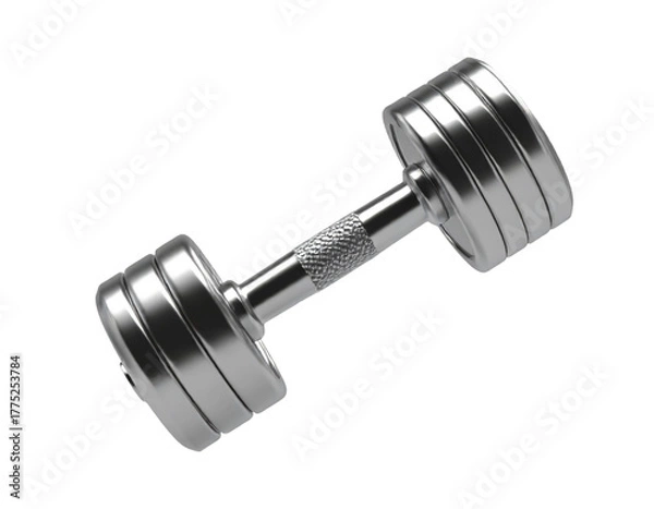 Obraz dumbbell isolated on white background