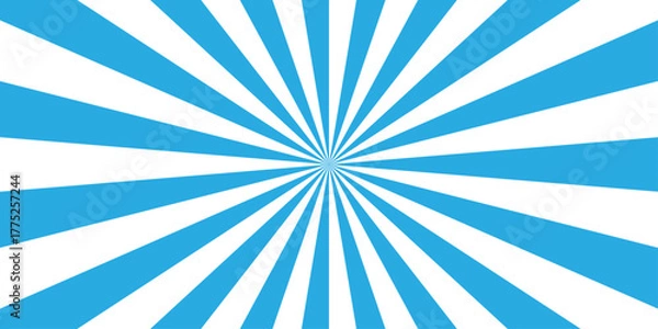 Fototapeta Vector sunray stripe background. Light sunburst glowing background. Sunburst pattern summer social banner. vector illustration pattern beam rays. Spiral radial striped backdrop design.	