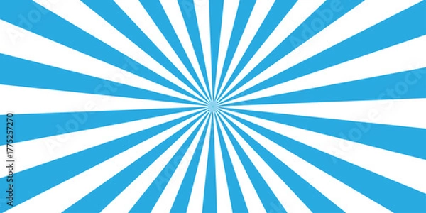 Fototapeta Vector sunray stripe background. Light sunburst glowing background. Sunburst pattern summer social banner. vector illustration pattern beam rays. Spiral radial striped backdrop design.	