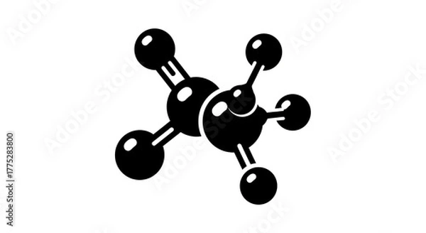 Obraz Molecular structure illustration