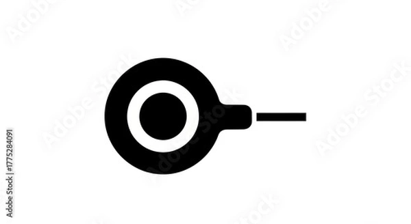 Obraz Monochrome graphic isolated design element illustration