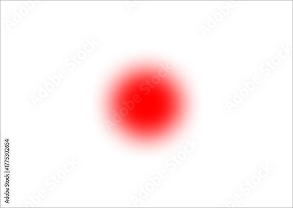Obraz Blurred circle with red colours. Shining transparent PNG ball with abstract design elements