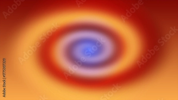Fototapeta Vibrant swirling vortex of warm and cool colors