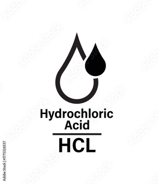 Fototapeta hydrochloric acid