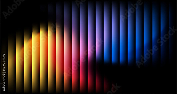 Fototapeta Glass gradient baground, a blend of freshness and technology: smooth color shifts, glossy texture, and visual clarity,shiny surface with a sense of motion and depth.