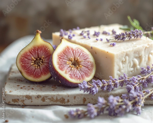 Obraz lavender soap and lavender
