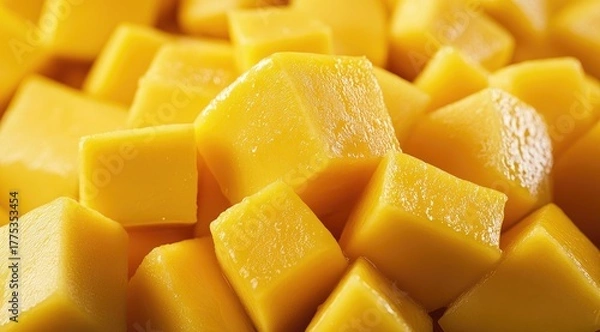 Obraz Close-up of diced mango (5)