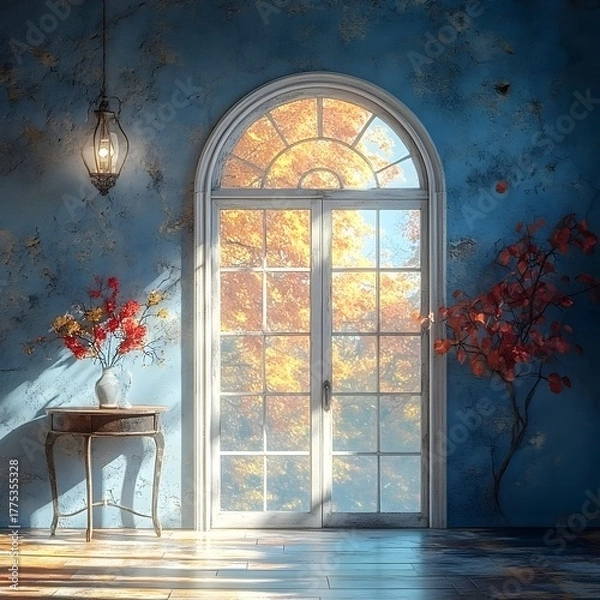 Obraz Background vintage wedding generative AI