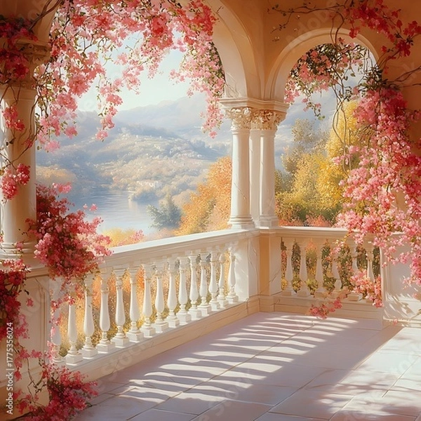 Obraz Background vintage wedding generative AI