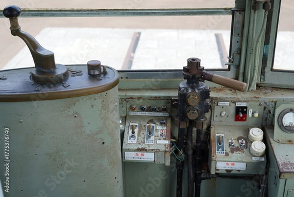 Fototapeta 路面電車運転席