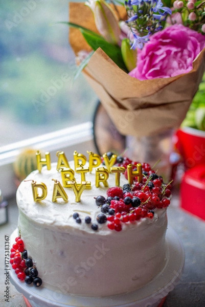 Obraz cake with berries