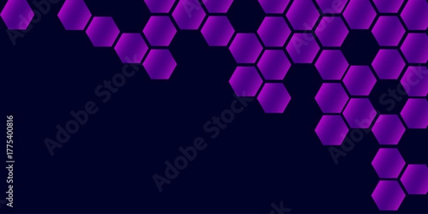 Fototapeta Abstract geometric shape hexagon background, geometric abstract background with hexagons.
