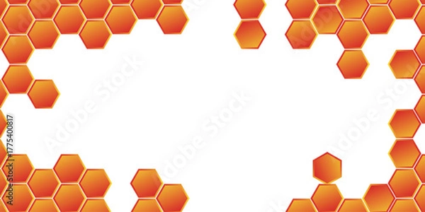 Fototapeta Abstract Geometric Shape Hexagon Background, Geometric Abstract Background With Hexagons.