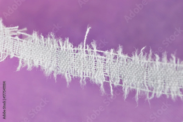 Obraz Frayed white  cloth