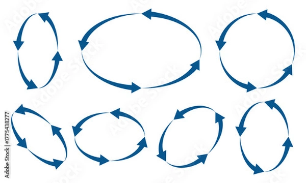 Fototapeta Refresh arrow symbol reload sync rotate exchange