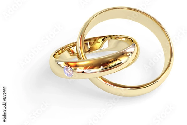 Obraz obrączki ślubne