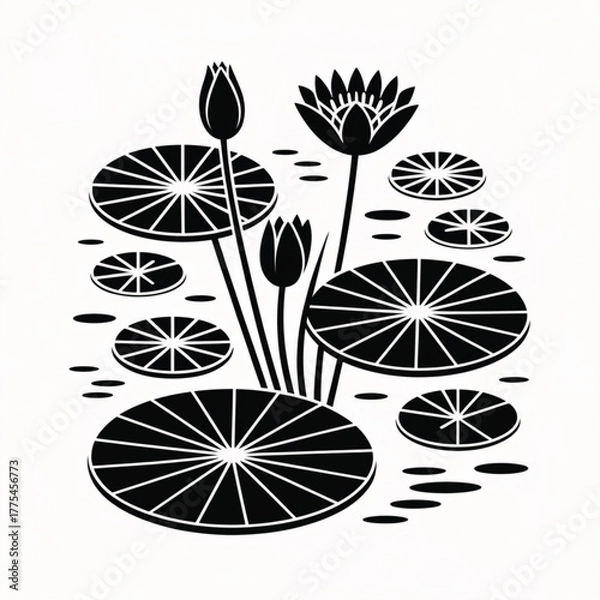 Obraz water lily 2.eps
