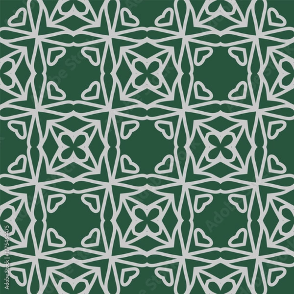 Fototapeta Abstract vector illustration with intricate geometric patterns. For interior decoration, textile industry, printing industry.