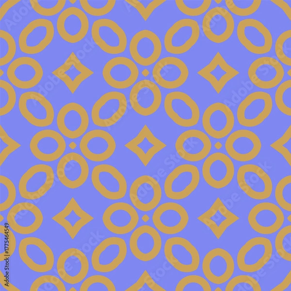 Fototapeta Abstract vector illustration with intricate geometric patterns. For interior decoration, textile industry, printing industry.