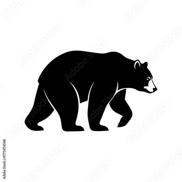 Obraz Bear Silhouette Vector Art