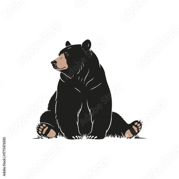Fototapeta Bear Silhouette Vector Art