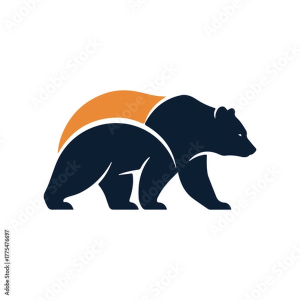 Fototapeta Bear Silhouette Vector Art