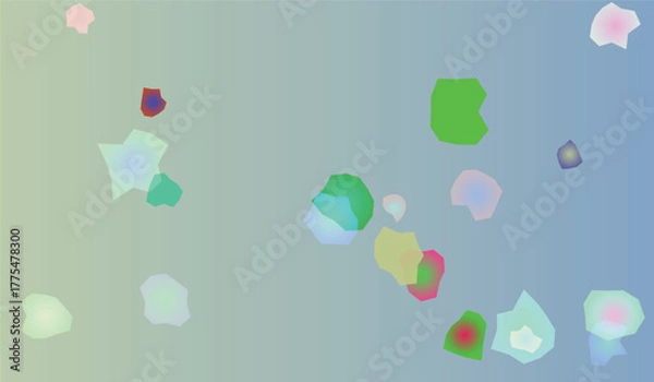 Fototapeta Abstract Pastel Gradient Background with Geometric Shapes Ideal for Modern Design and Branding Projects