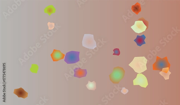 Fototapeta Abstract Pastel Mosaic Floating Shapes Modern Background with Subtle Gradient Effect for Creative Projects