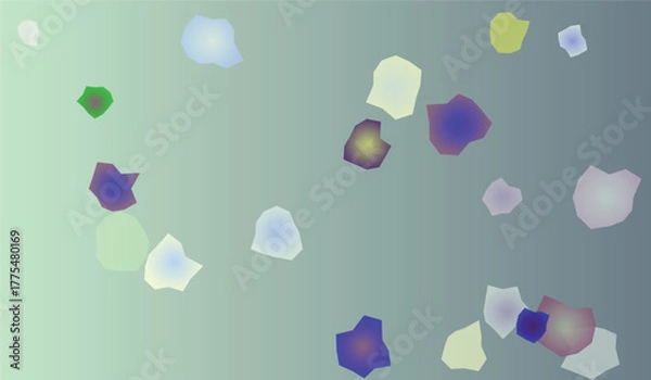 Fototapeta Abstract background design with pastel colored polygonal shapes against a soft gradient backdrop