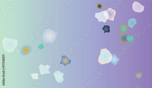 Fototapeta Abstract Gradient Background with Geometric Shapes Creating a Modern and Serene Composition