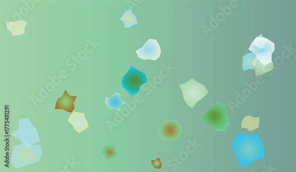 Fototapeta Abstract Gradient Background with Geometric Shapes in Pastel Colors for Modern Design