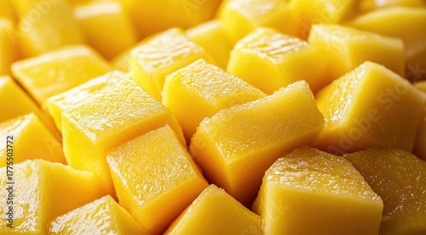 Obraz Close-up of diced mango (9)