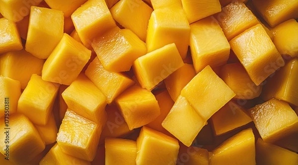 Obraz Close-up of diced mango (18)