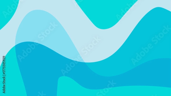 Fototapeta  Abstract summer background vector with soft colorful waves and warm gradient tones. Modern minimal design for tropical themes, poster, banner, or seasonal sale template.