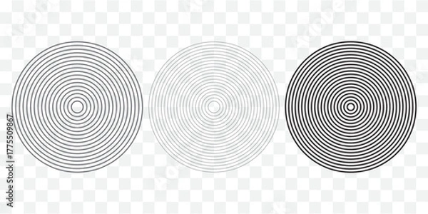 Obraz Sunburst element. Radial stripes background. Sunburst icon collection. Retro sunburst design. Vector illustration. Abstract line circle vector background.