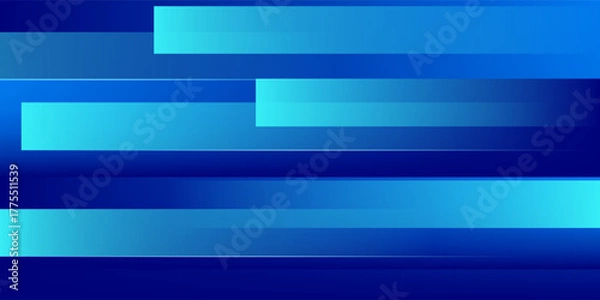 Fototapeta Abstract minimalist blue stripes background. Vector illustration