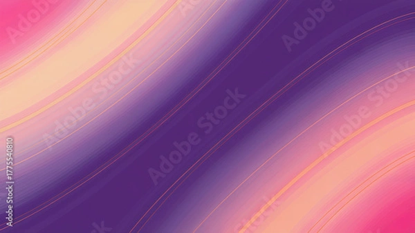 Fototapeta Abstract pink and purple wavy background with a smooth, flowing texture