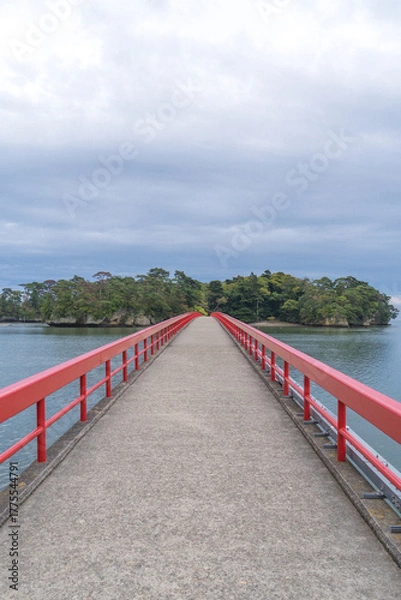 Obraz 松島の福浦島にかかる福浦橋の風景