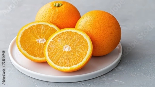 Obraz Neatly Folded Baby Onesie on Wooden Table Mat for Infant Clothing