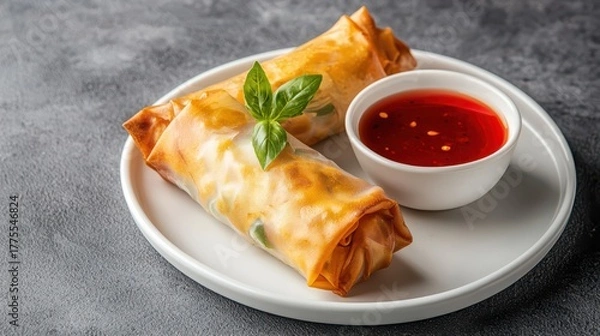 Fototapeta Neatly Folded Baby Onesie on Wooden Table Mat